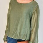 Blouse en Soie Manches en voile